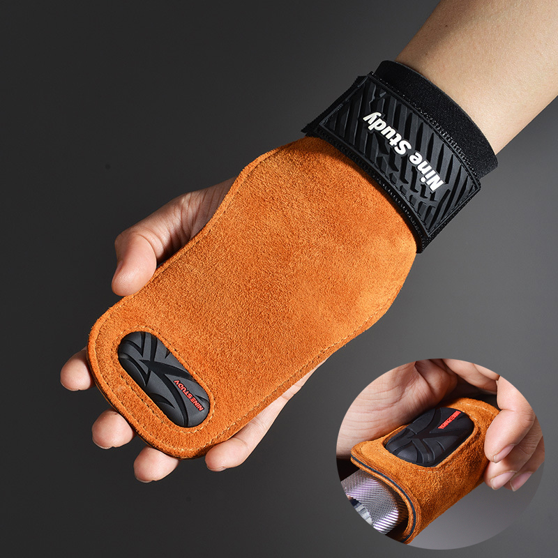 Crossfit Workout Gear - Inek derisi spor sapları eldiven halter
