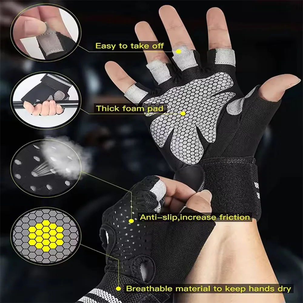 1 çift yarım parmak spor salon - Crossfit Workout Gear incelemesi ve fiyatı